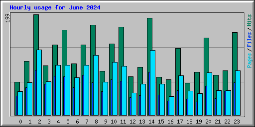Hourly usage for June 2024
